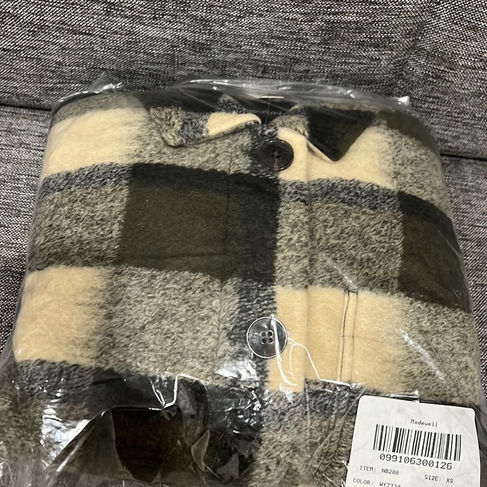 Madewell Belrose Shirt-Jacket in Maran Plaid - Picture 6 of 12
